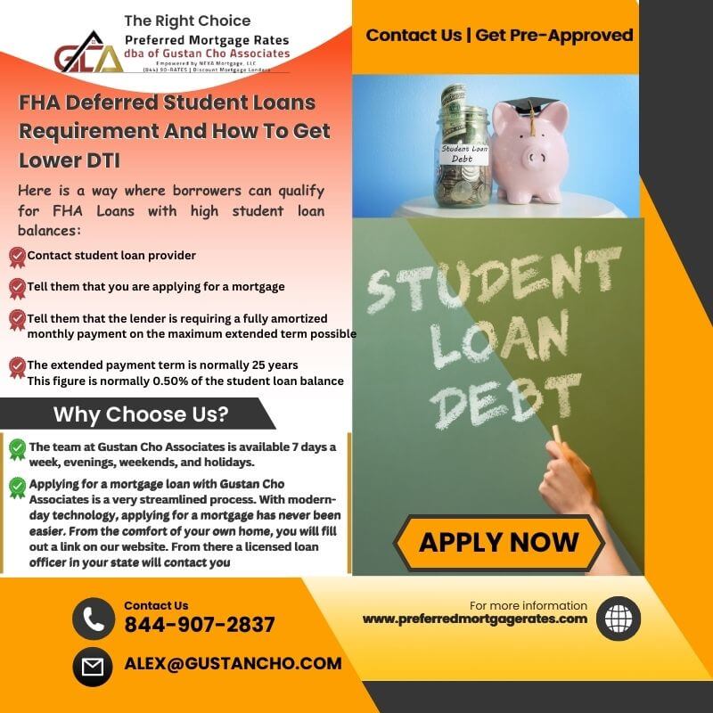 FHA-Deferred-Student-Loans-Requirement-And-How-To-Get-Lower